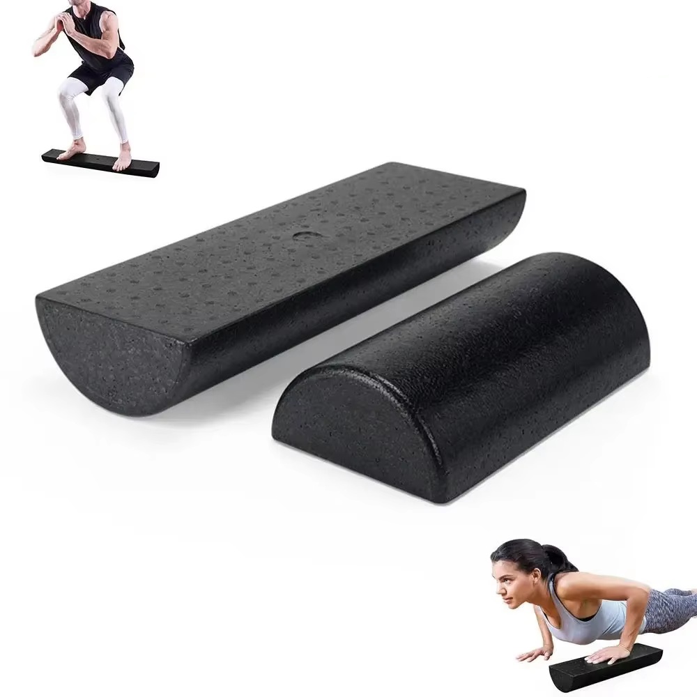 Vibrating Foam Roller - Полукруглый балансировочный тренажерный ролик, портативный фитнес-ролик