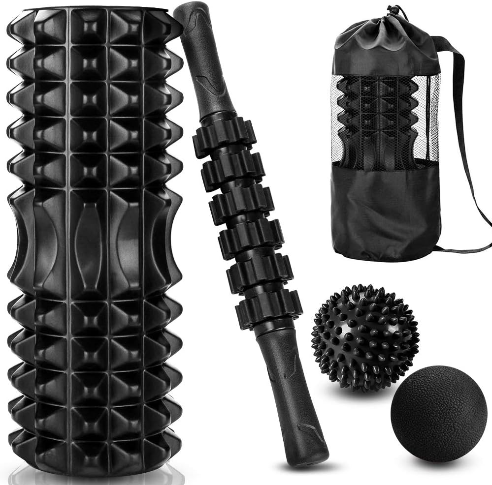 Vibrating Foam Roller - Набор 5 в 1, массажная палочка
