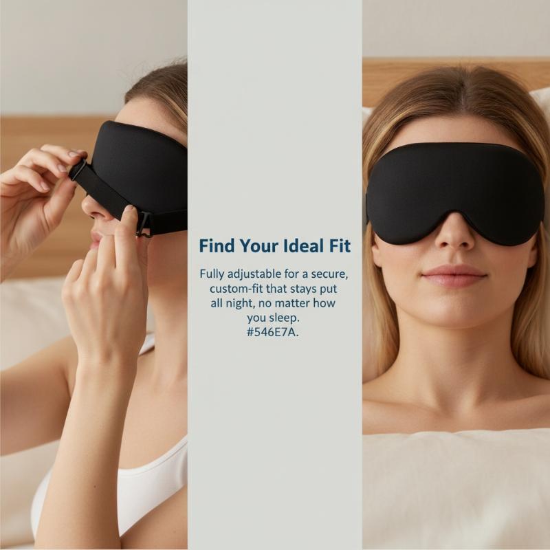 Sleep Eye Mask 3D - Мягкая дышащая 3D-маска для сна без