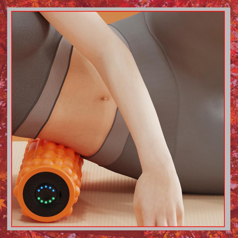 Vibrating Foam Roller - Электрический вибромассажный ролик-валик для тела, перезаряжаемый,