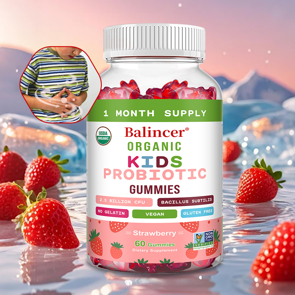 Health Wellness Gummies - Натуральные органические пробиотические жевательные конфеты (клубника),