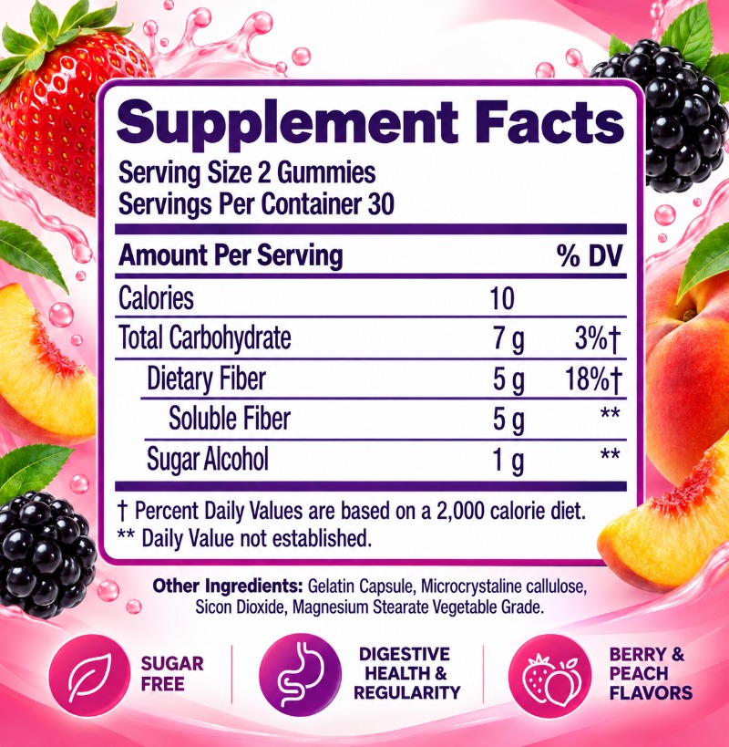 Жевательные конфеты Fiber Well – обзор и цена Health Wellness Gummies