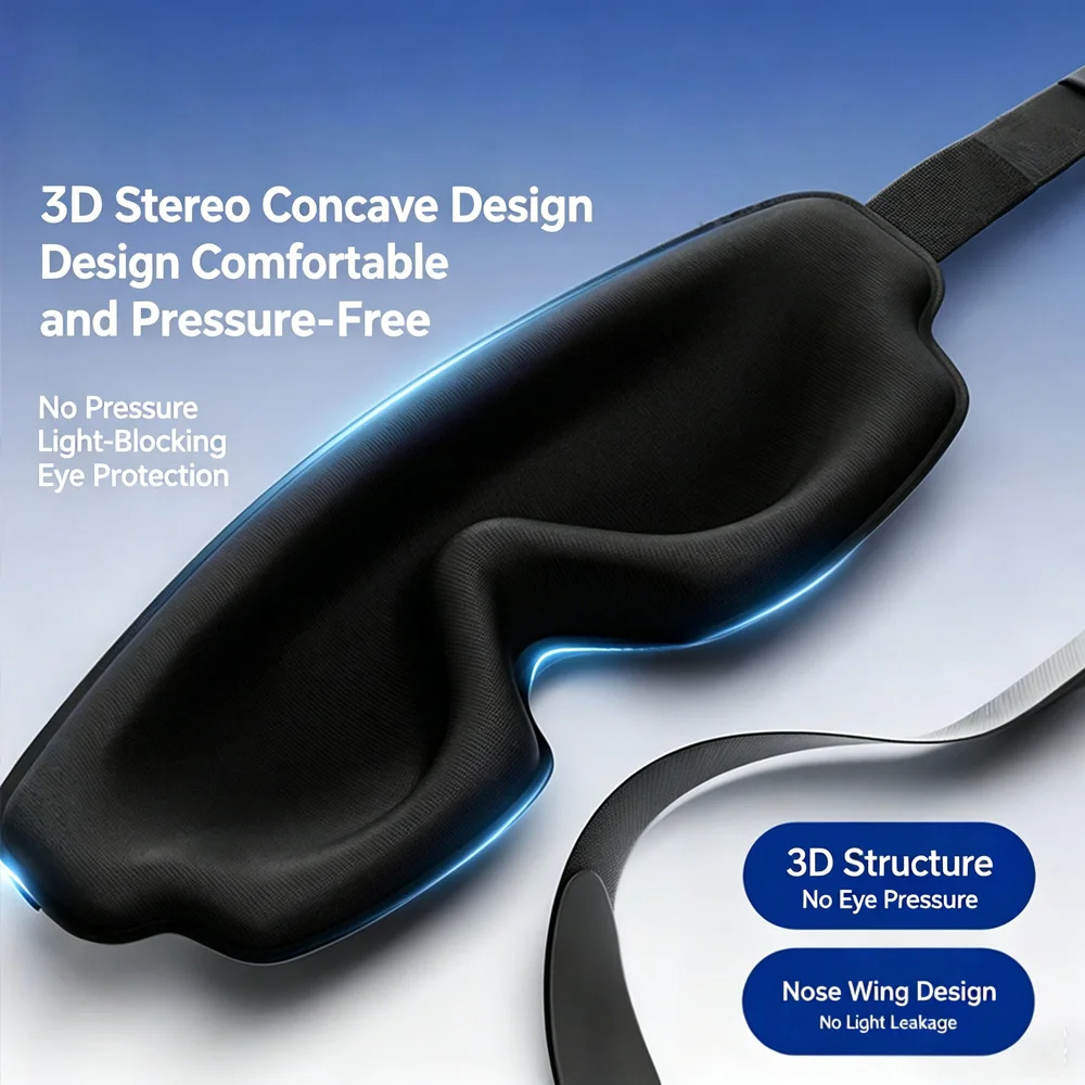 3D-маска для сна с контурной ч – обзор и цена Sleep Eye Mask 3D