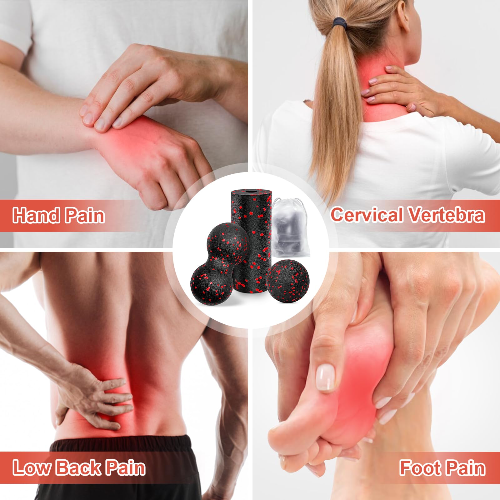 Полый валик для йоги, массажны – обзор и цена Vibrating Foam Roller