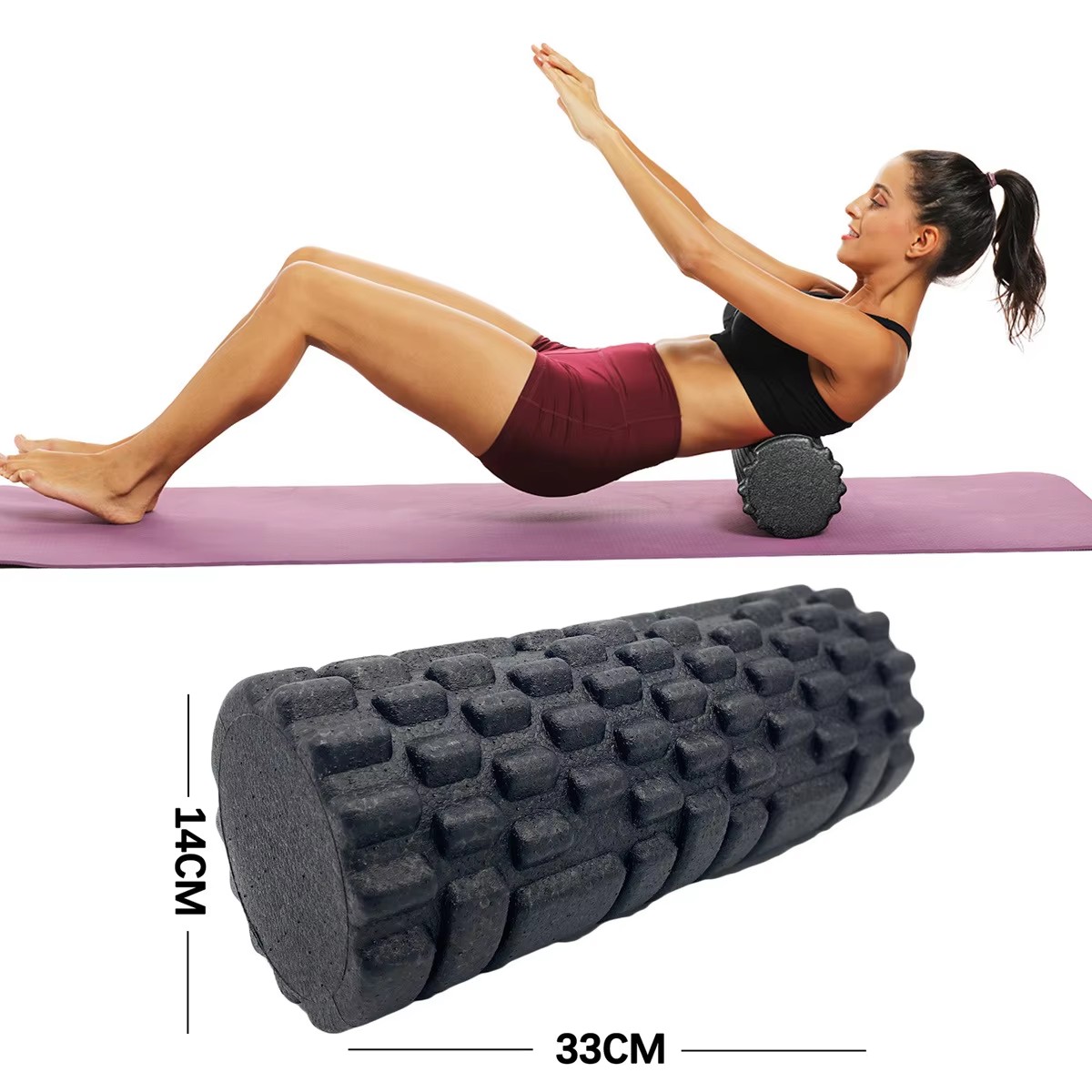 30/33 см фитнес-ролик для йоги – обзор и цена Vibrating Foam Roller