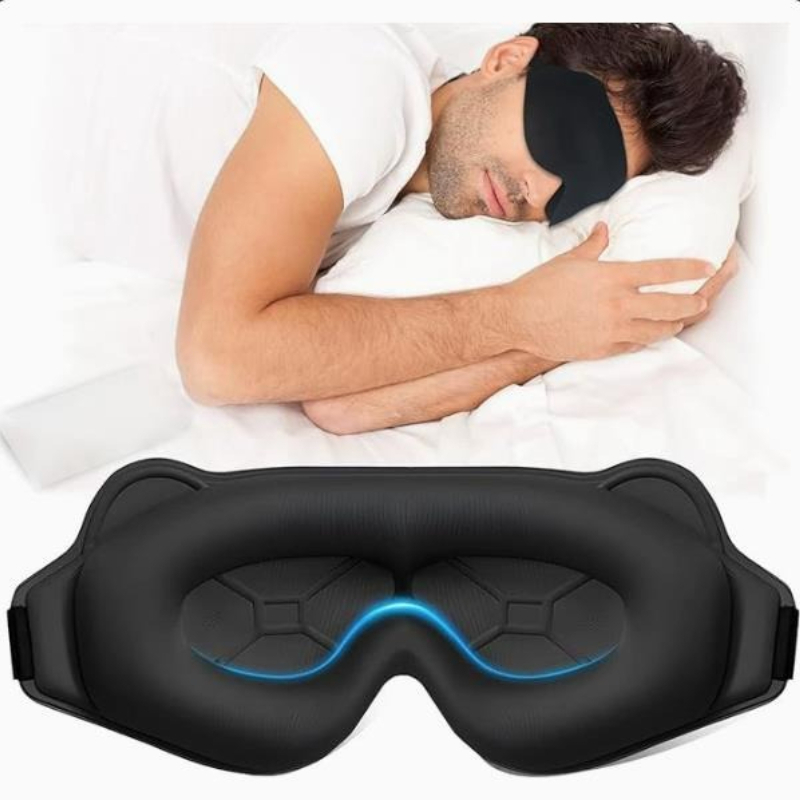3D маска для сна, блокирующая  – обзор и цена Sleep Eye Mask 3D