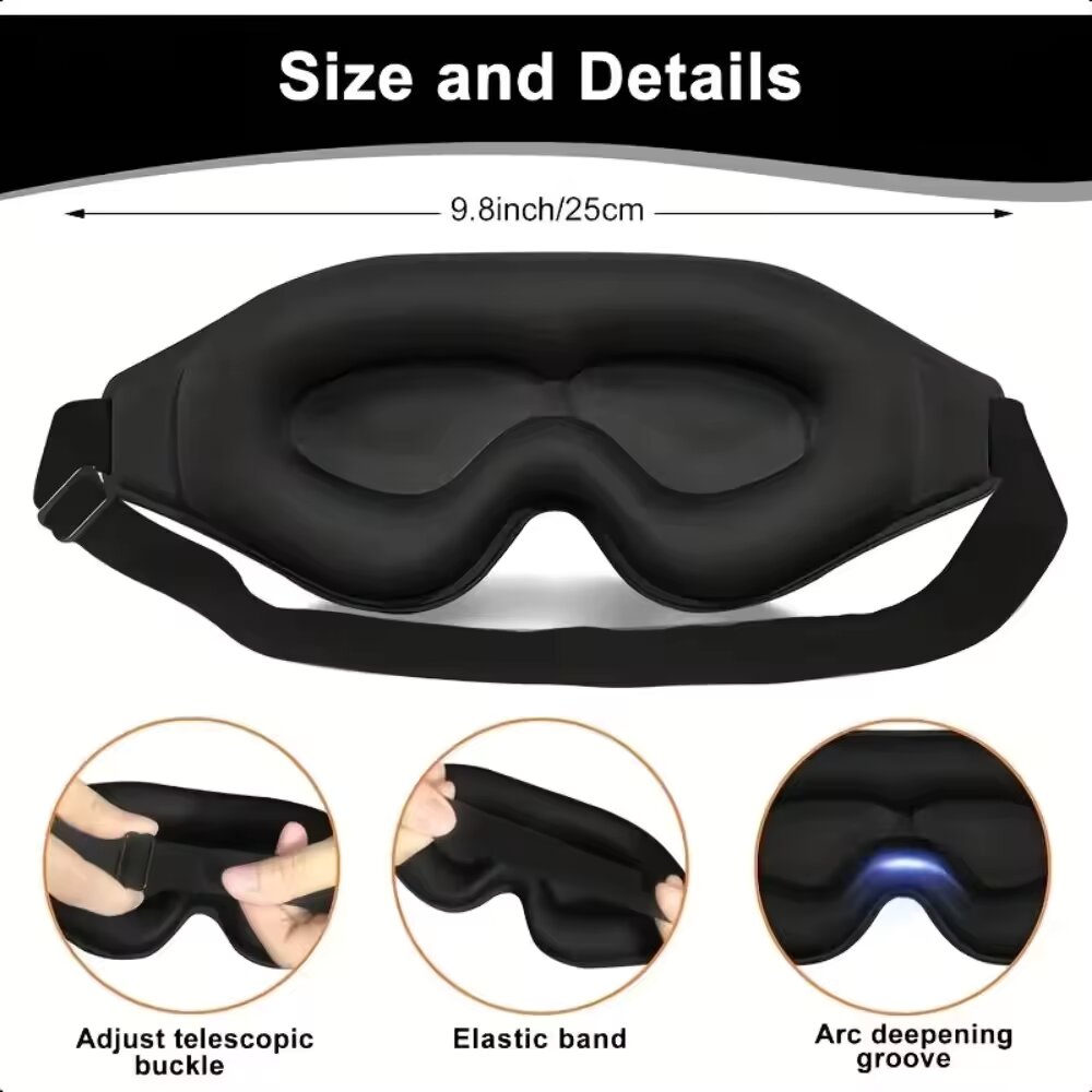3D-маска для сна, удобная и ды – обзор и цена Sleep Eye Mask 3D