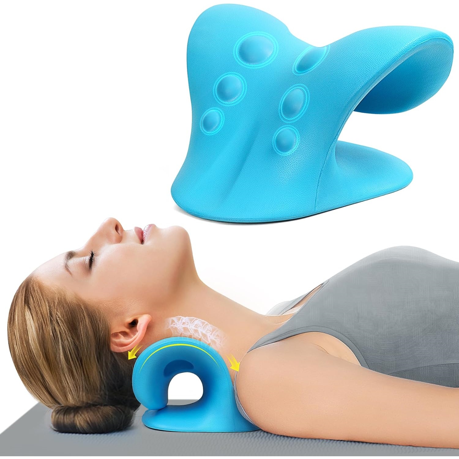Подушка-растяжитель для шеи дл – обзор и цена Neck Traction Pillow