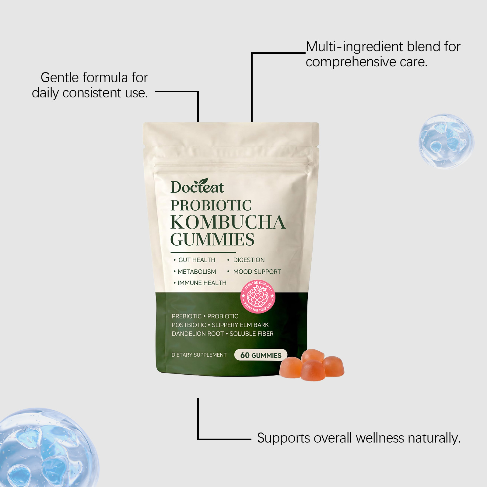 Пробиотические жевательные пас – обзор и цена Health Wellness Gummies