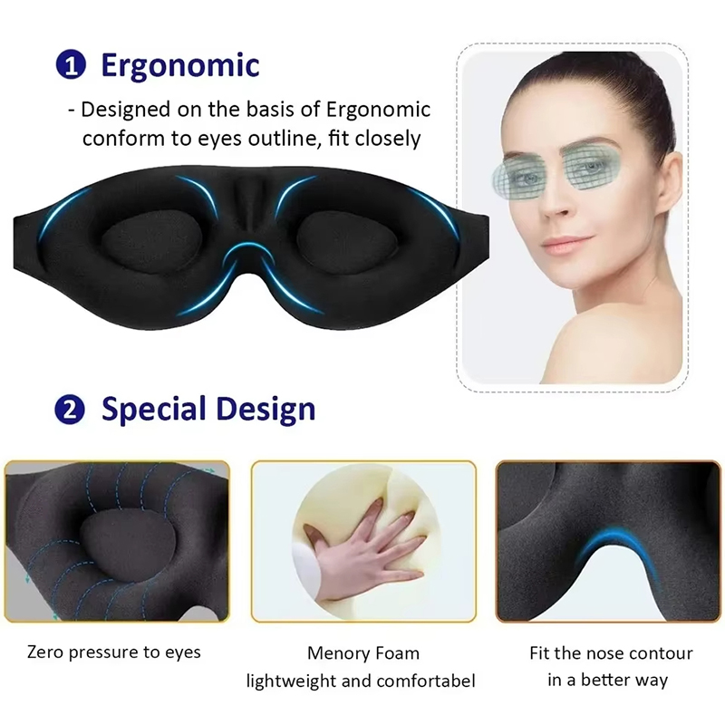 3D-маска для глаз: комфортная, – обзор и цена Sleep Eye Mask 3D