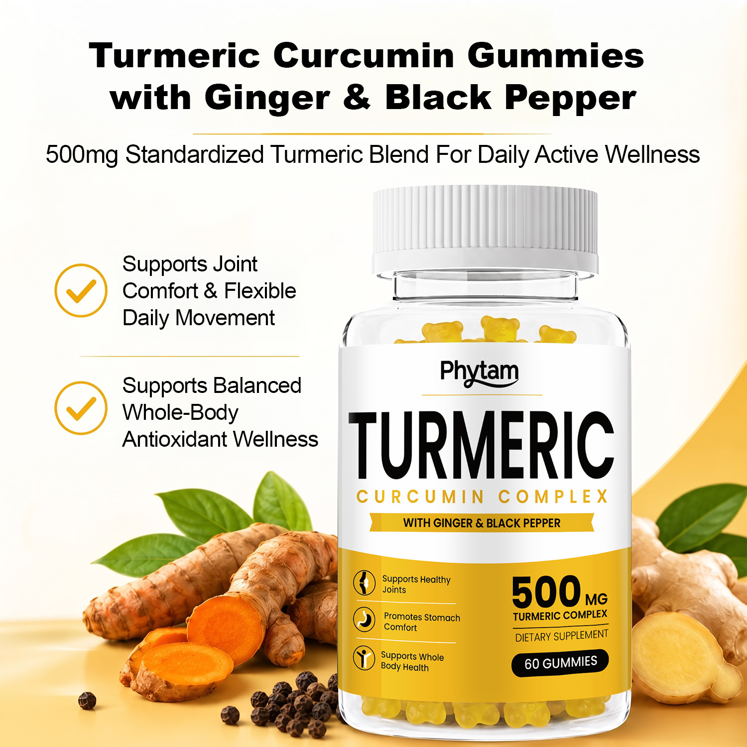 Жевательные пастилки с куркумо – обзор и цена Health Wellness Gummies