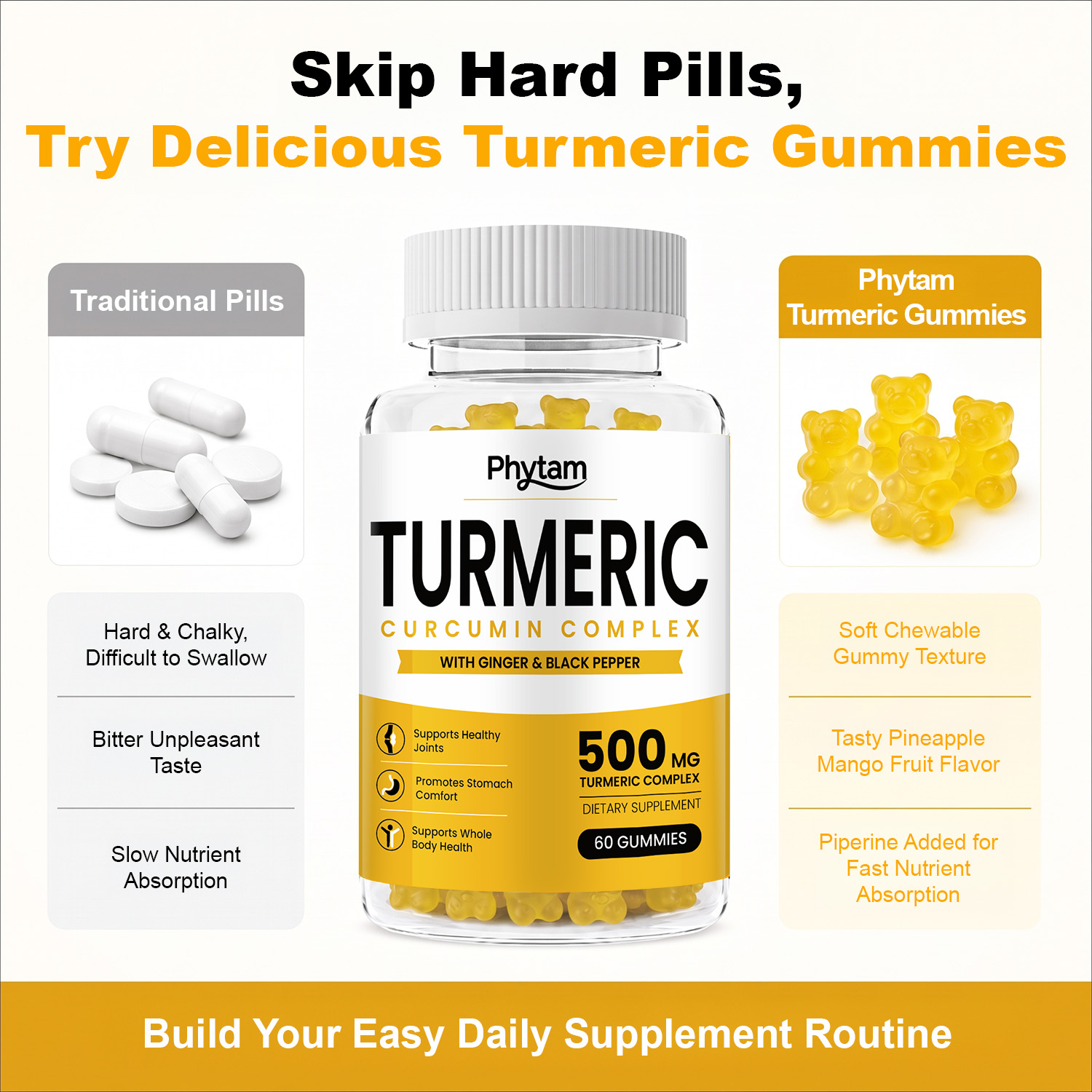 Жевательные пастилки с куркумо – обзор и цена Health Wellness Gummies