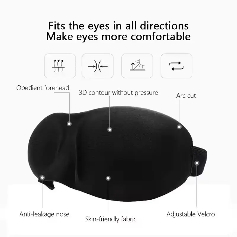 Маска для сна 3D с контурной ф – обзор и цена Sleep Eye Mask 3D